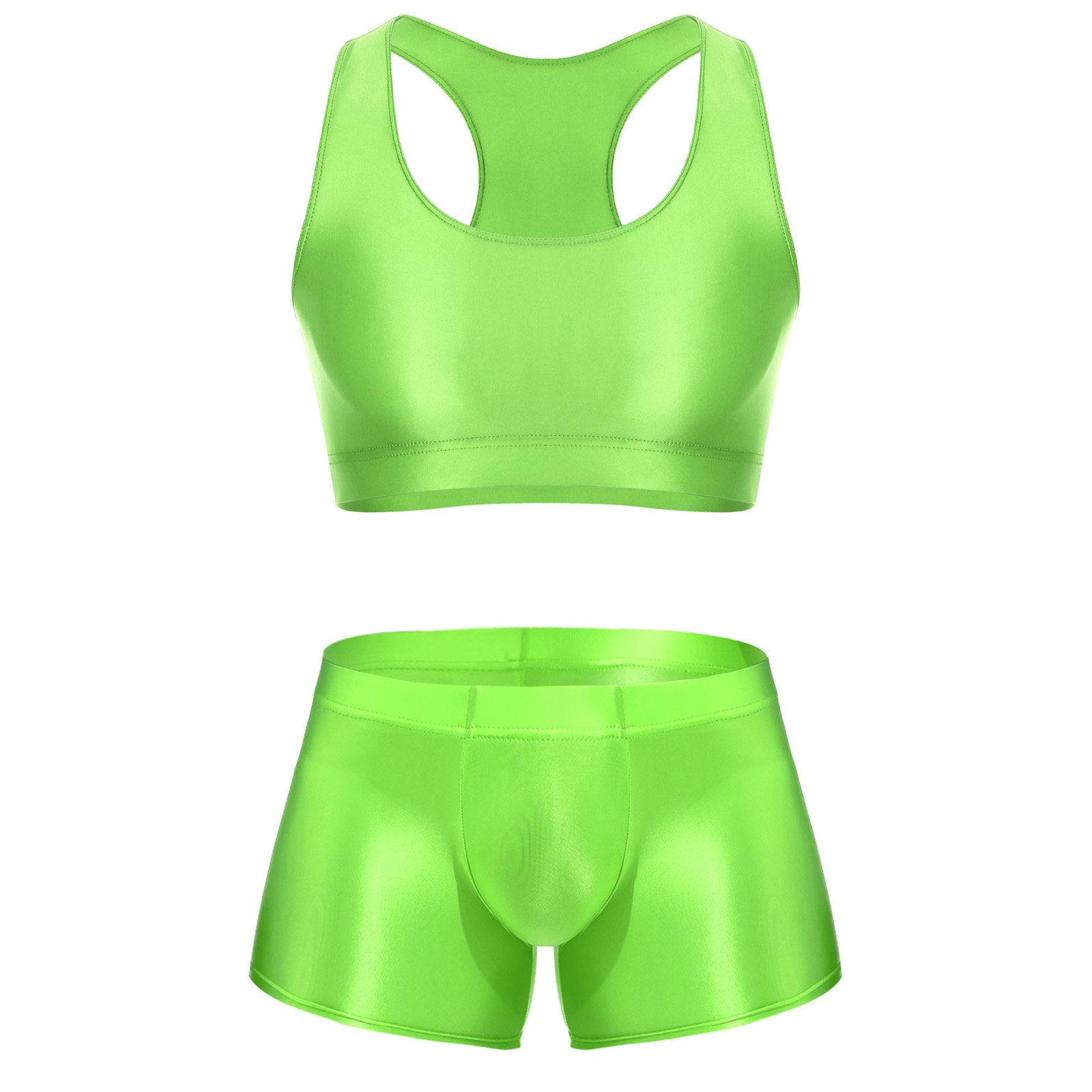 Men Glossy Stretchy Fitness Ou - огляд і ціна Underwear