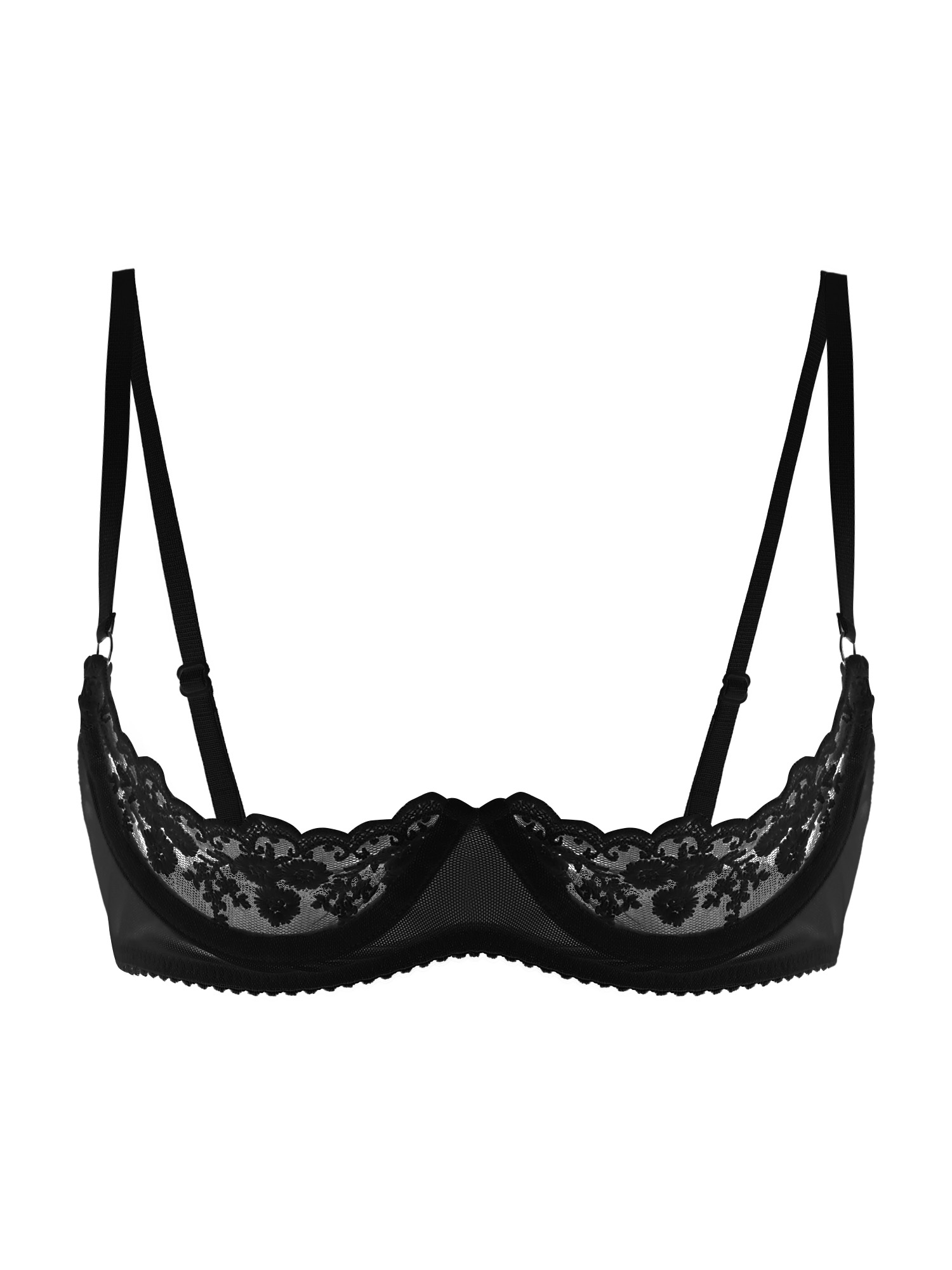 Women Sexy Open Cups Bra Sheer - огляд і ціна Underwear