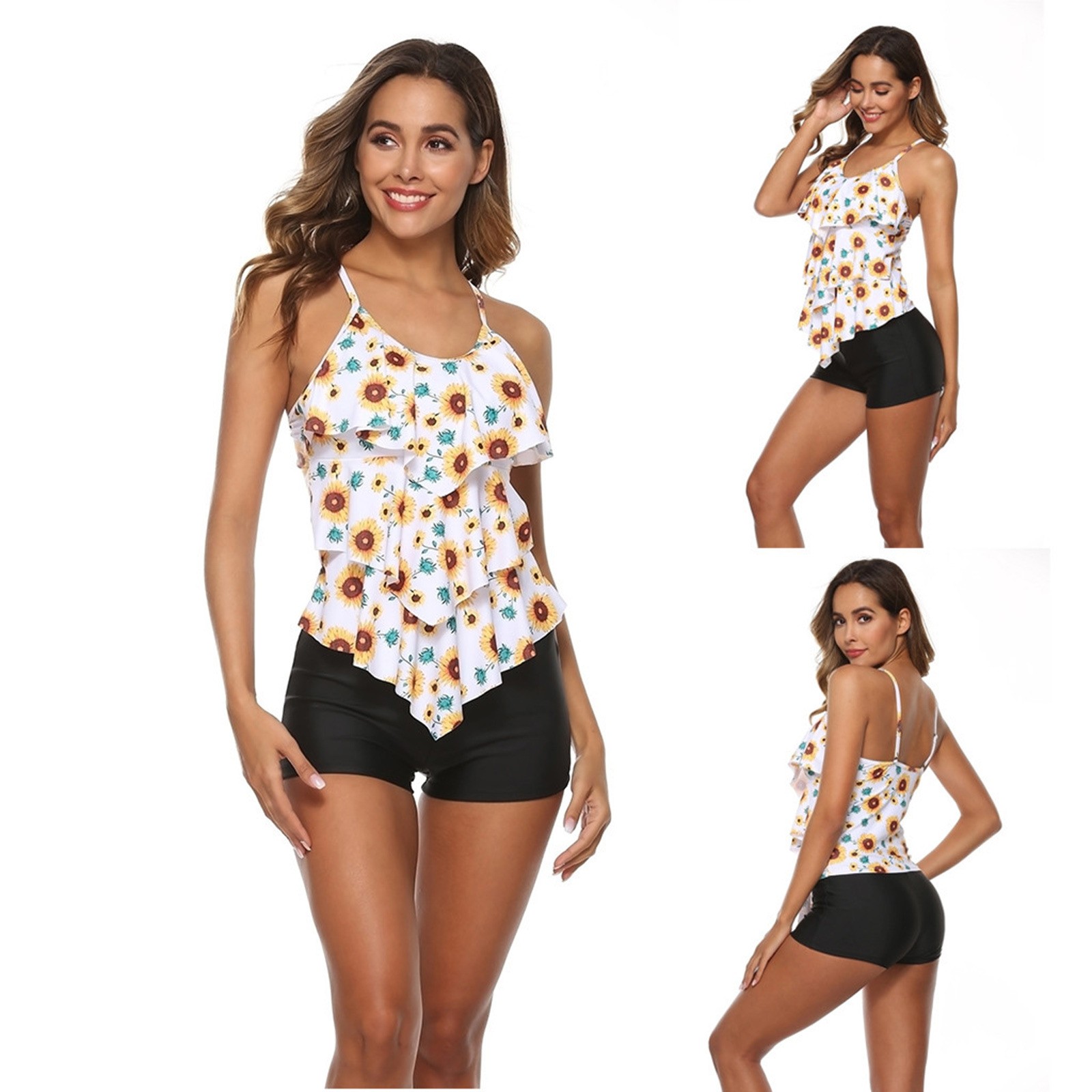 Woman Bikini Floral Print Tank - огляд і ціна Shorts