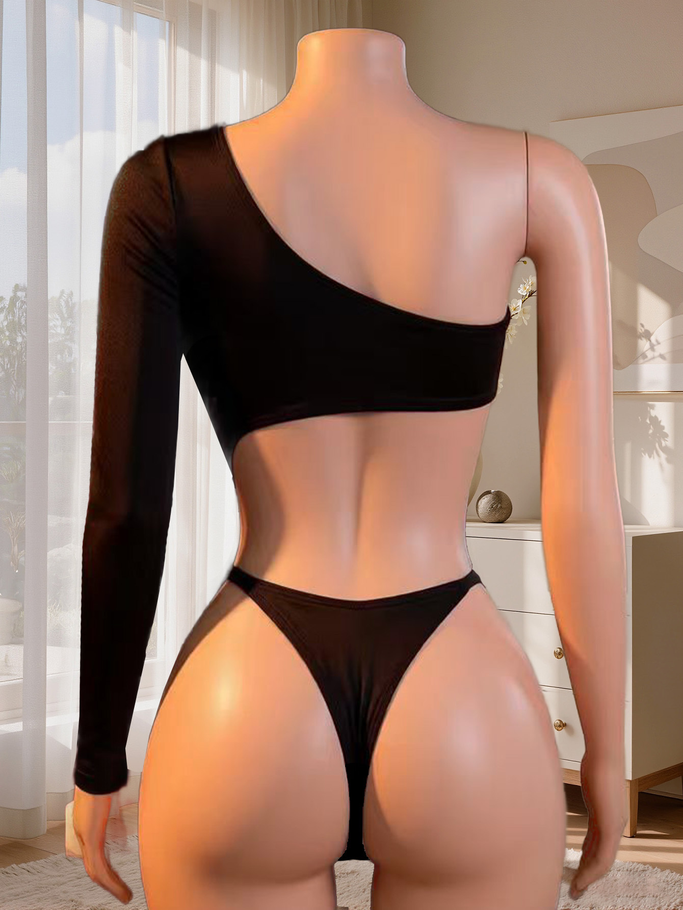 Women One Shoulder Long Sleeve - огляд і ціна Underwear