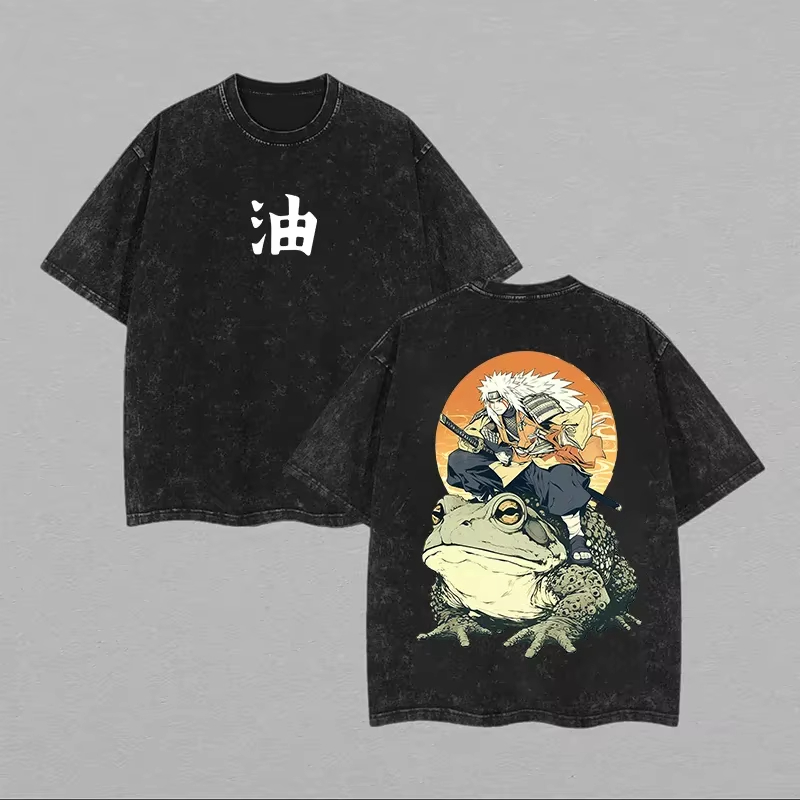 2026 Jiraiya T Shirt Naruto To - огляд і ціна Acid Wash Vintage Graphic T Shirt