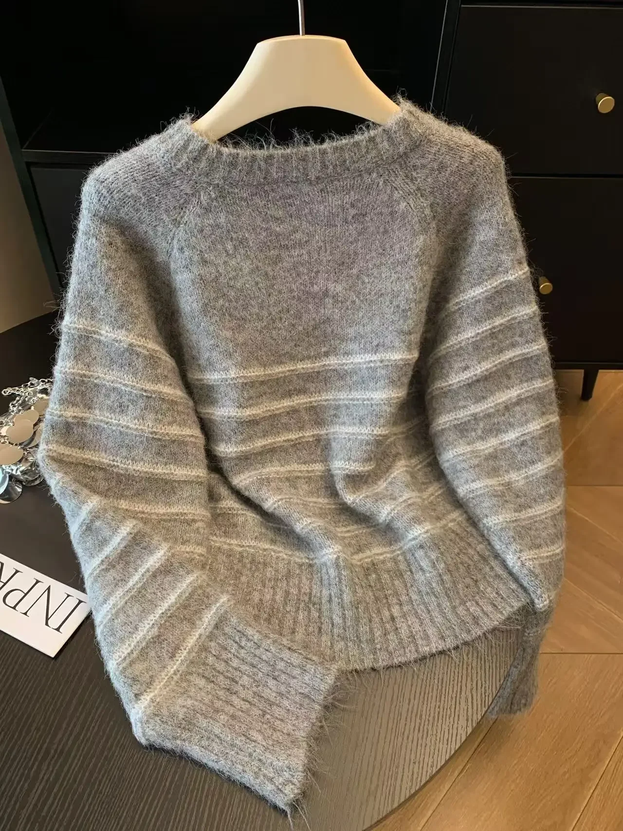 Autumn Winter Women's Striped  - огляд і ціна Shirts