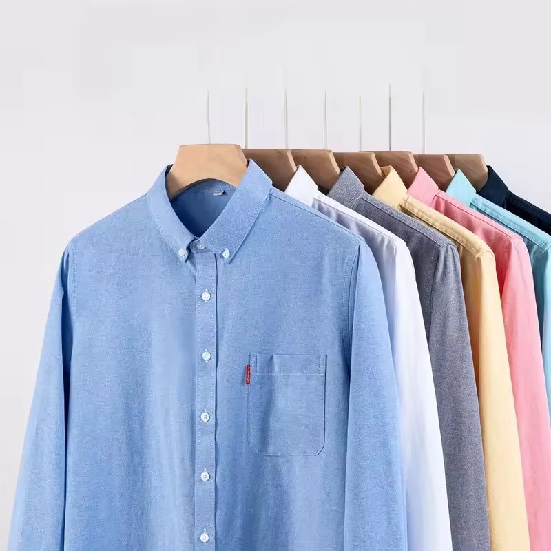 100% Pure Cotton Men's Busines - огляд і ціна Oxford Cotton Casual Shirt Business